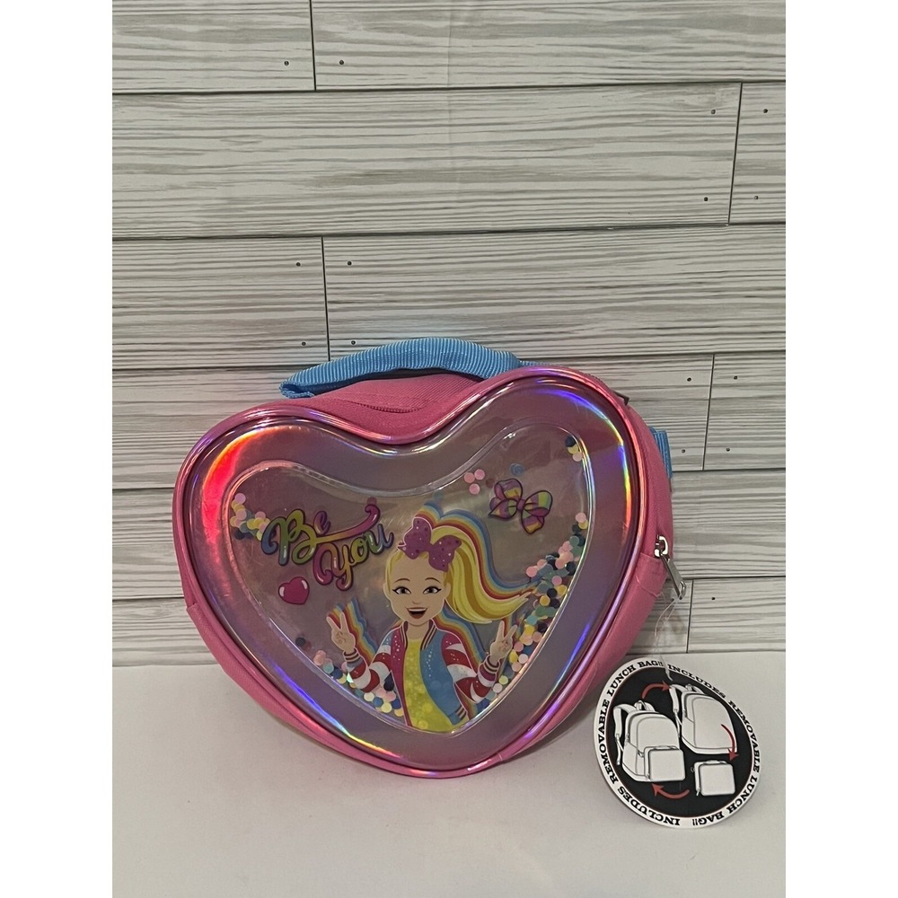NWT Jojo Siwa Heart Shape Lunch Box